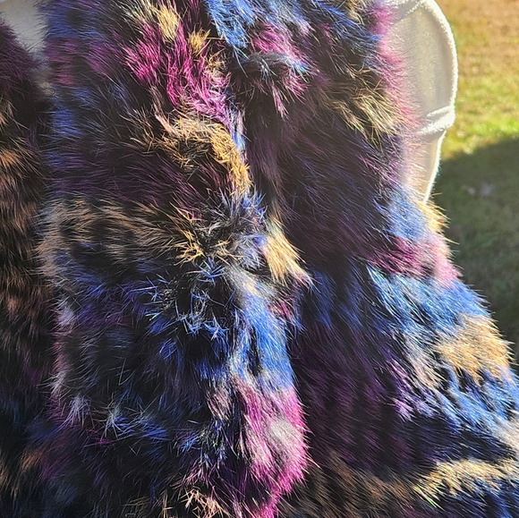 Patrizia Luca Milano 100% Genuine Rabbit Fur Vest XS - Picture 7 of 9